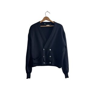 Vintage 1950s/60s Mid Century Double-Breasted Knit Cardigan | Glassman's Chicago